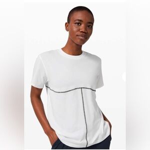 🌼Lululemon LA  Yours Boyfriend T-shirt White (First Release) size 10